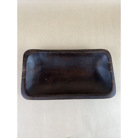 West Elm Other - West Elm Rectangle Wooden Sushi‎ Plates Dessert Dish Plate Dark Brown